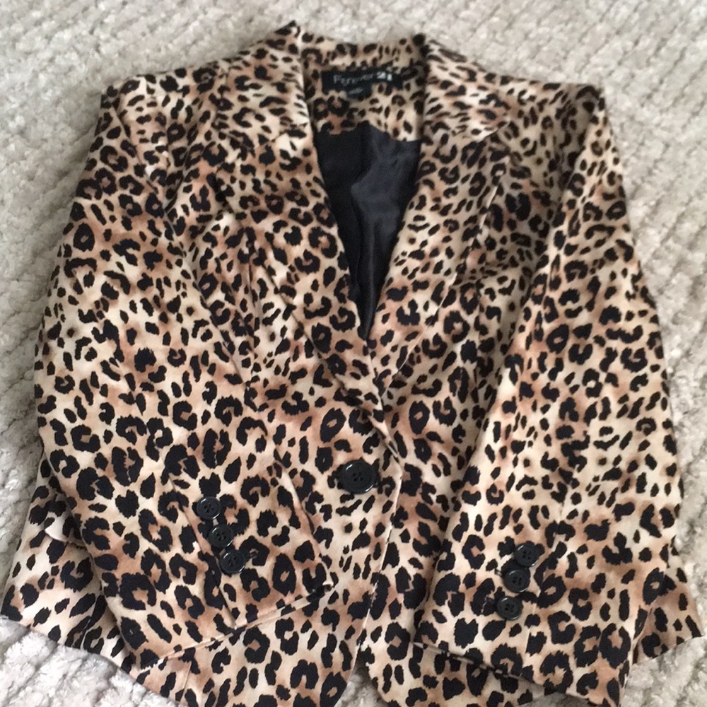 Cheetah blazer